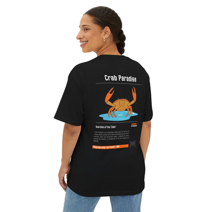 -"Crab Paradise" - Unisex Oversized Boxy Tee