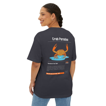 -"Crab Paradise" - Unisex Oversized Boxy Tee