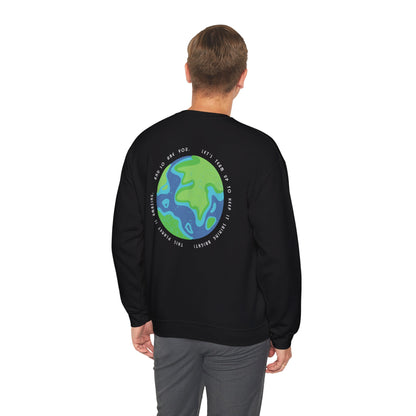 Unisex Heavy Blend™ Crewneck Sweatshirt - Sustainable Comfort with Earth Graphic