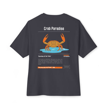 -"Crab Paradise" - Unisex Oversized Boxy Tee