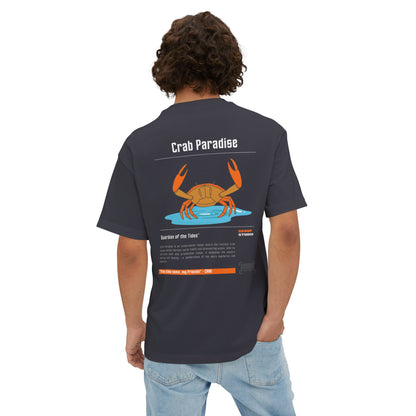 -"Crab Paradise" - Unisex Oversized Boxy Tee