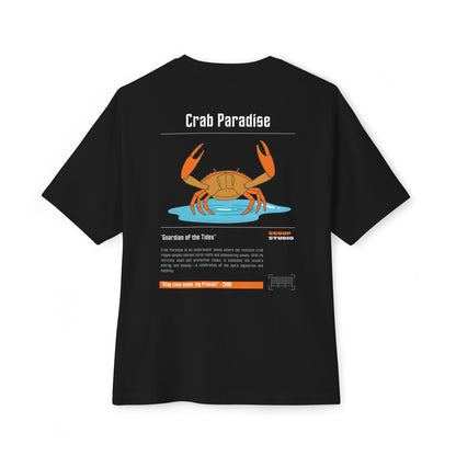 -"Crab Paradise" - Unisex Oversized Boxy Tee