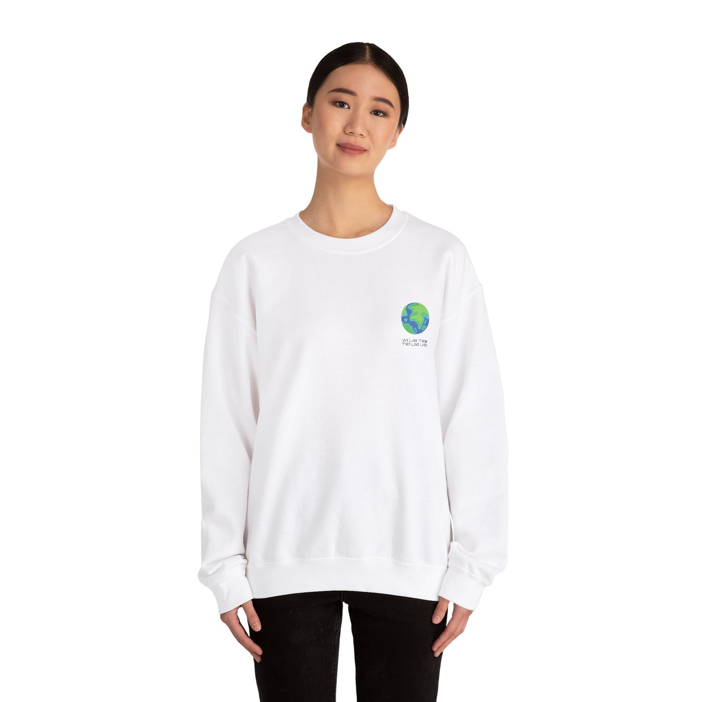 Unisex Heavy Blend™ Crewneck Sweatshirt - Sustainable Comfort with Earth Graphic